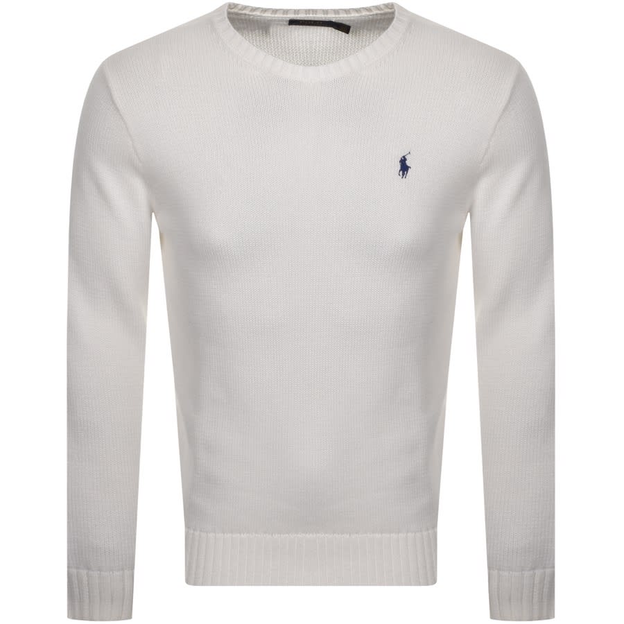 Alternative Image for ProductRalph Lauren Crew Neck Knit Jumper White1